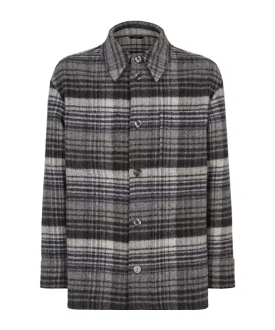Fendi Single-breasted Striped Go-to Jacket In Black