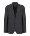Fendi Wool Blazer With Central Back Slit In Black