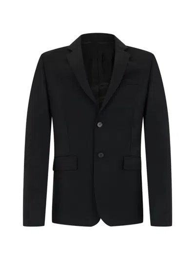 Fendi Single-breasted Blazer In Black