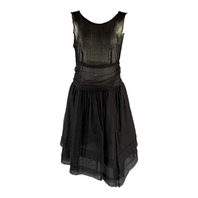 Pre-owned Fendi Size S Black Ca0055499 A-line Knee-length Dress