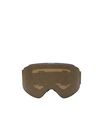 FENDI FENDI EYEWEAR SHIELD FRAME SKI SUNGLASSES
