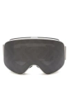 Fendi Ski Mask With Logo Mirrored Lens In Grey/smoke Mirror