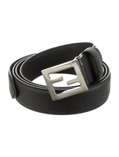 Pre-owned Fendi Skinny Belt Kit In Black