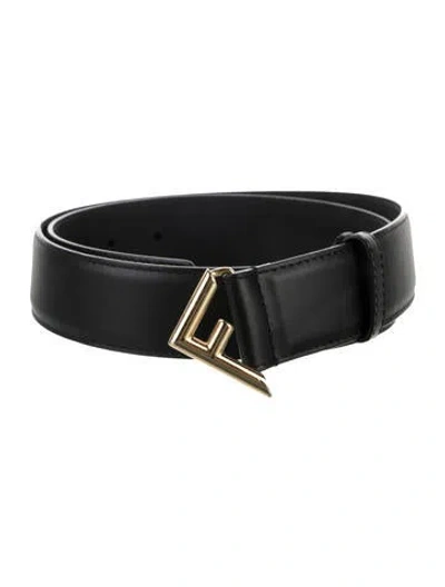 Pre-owned Fendi Skinny Leather Belt Kit In Black