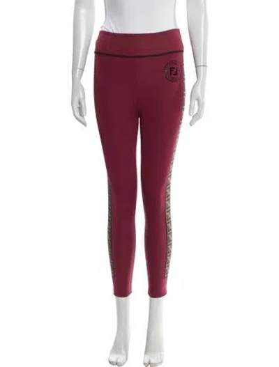 Pre-owned Fendi Skinny Leg Pants In Pink