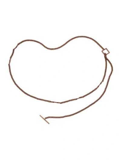 Pre-owned Fendi Skinny Metal Waist Belt
