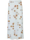 Fendi Polka Dot Embroidered Tulle Skirt