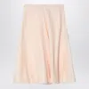 Fendi Woman Midi Skirt Light Pink Size 6 Silk In Pink