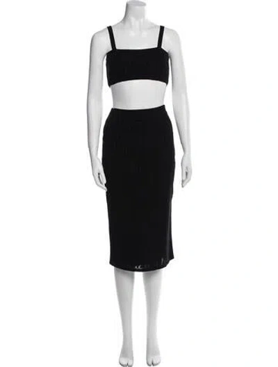 Pre-owned Fendi Skirt Set In Black