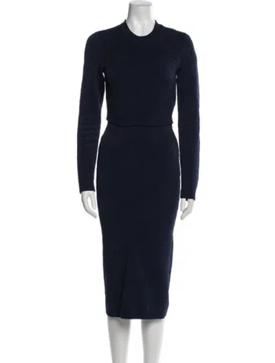 Pre-owned Fendi Skirt Set In Blue