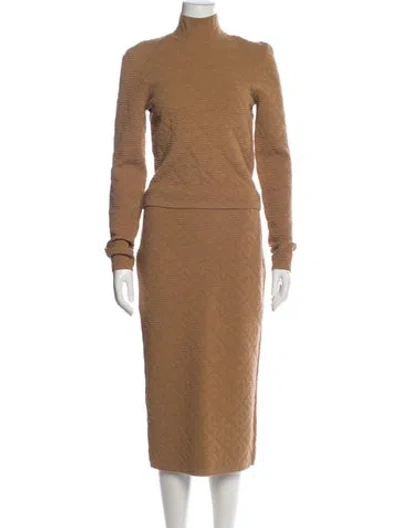 Pre-owned Fendi Skirt Set In Brown