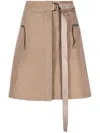 Fendi Belted A-line Mini Skirt