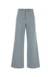 Fendi Denim Wide-leg Jeans In Blue