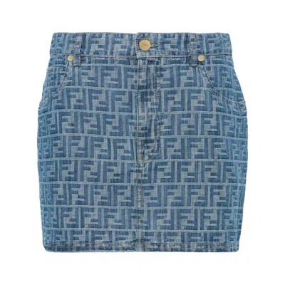Fendi Skirts In Blue