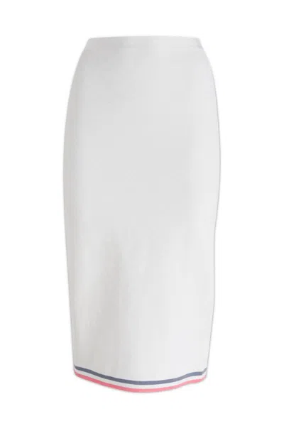 Fendi Stripe Detailed Knitted Pencil Skirt In Multi