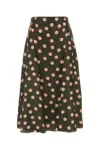 Fendi Silk Skirt With Polka Dot Pattern In Printed