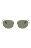 Fendi Sky 55mm Rectangular Sunglasses In Green