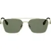 Fendi Sky 57mm Rectangular Sunglasses In Metallic