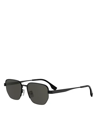 Fendi Sky Geometric Sunglasses, 54mm In Burgundy