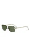 Fendi Sky Rectangular Sunglasses, 61mm In Gold