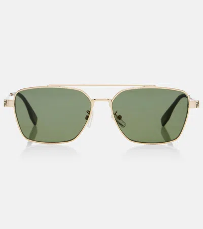 Fendi Sky Rectangular Sunglasses In Green