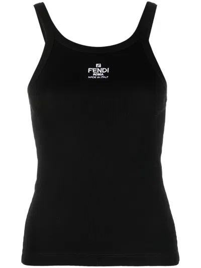 Fendi Sleek Black Tank Top For Women