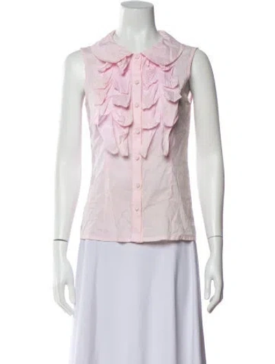 Pre-owned Fendi Sleeveless Blouse In Pink
