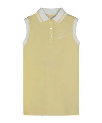 Fendi Sleeveless Dress In Nude