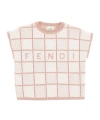 Fendi Sleeveless Knitted Vest In White