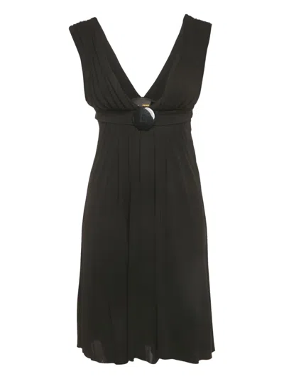 Pre-owned Fendi Sleeveless Mini Dress In Black