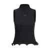 Fendi Women Sleeveless Virgin Wool Top In Black