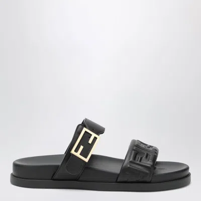 Fendi Slide  Feel In Black Nappa Women