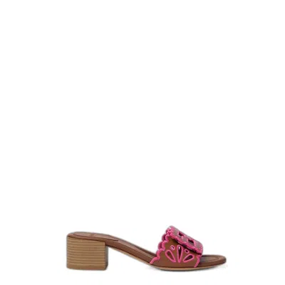 Fendi Slide Nap+ffcuo Ric.fior.ajour In Brown