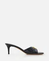 FENDI SLIDE PATENT LEATHER HEELS