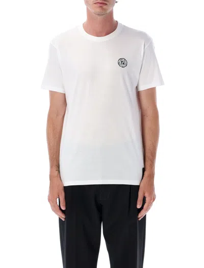 FENDI FENDI  SLIM-FIT WHITE COTTON T-SHIRT