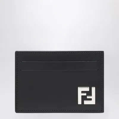 Fendi Slim Squared Ff Black Card Holder Men