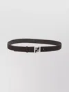 Fendi Square Belt With Adjustable Buckle And Logo In Brown
