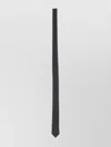 Fendi Slim Wool Tie Textured Pattern In Black