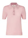 Fendi Slim-fitting Polo Shirt-style Jumper In Pink
