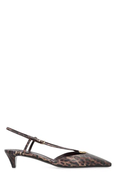 FENDI FENDI SLINGBACK FENDI FFOLD IN LEATHER