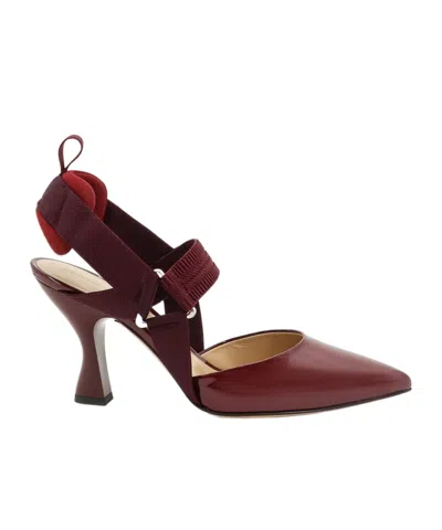 FENDI FENDI SLINGBACK POINTED-TOE PUMPS