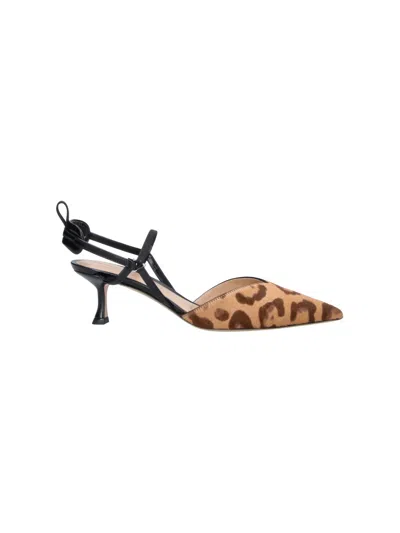 Fendi Slingback-pumps “very Colibrì” In Braun