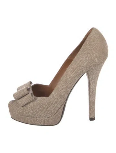 Pre-owned Fendi Slingback Sandals In Pink