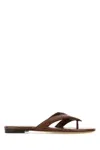 Fendi Women Infradito Ayers Sandals In Brown
