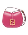 Fendi Fuchsia Leather Bag In Pink