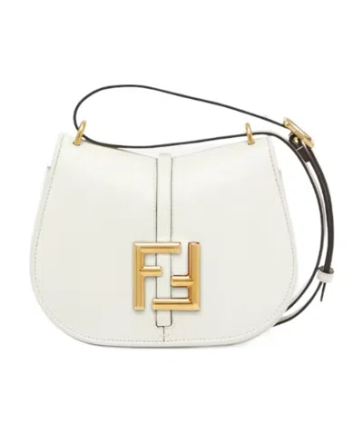 Fendi White Leather Bag