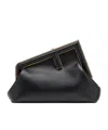 Fendi Small First Clutch Bag In Black