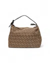 Fendi Small Ff Logomania Brown Clutch Bag