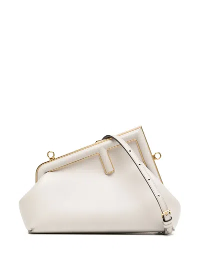 Pre-owned Fendi Small First Bag In Neutrals