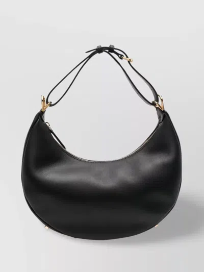 Fendi Small Graphic Shoulder Bag In Black